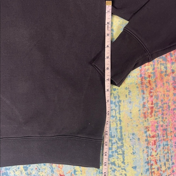 Champion Black Pullover Hoodie with Red & White Script - Picture 8 of 8